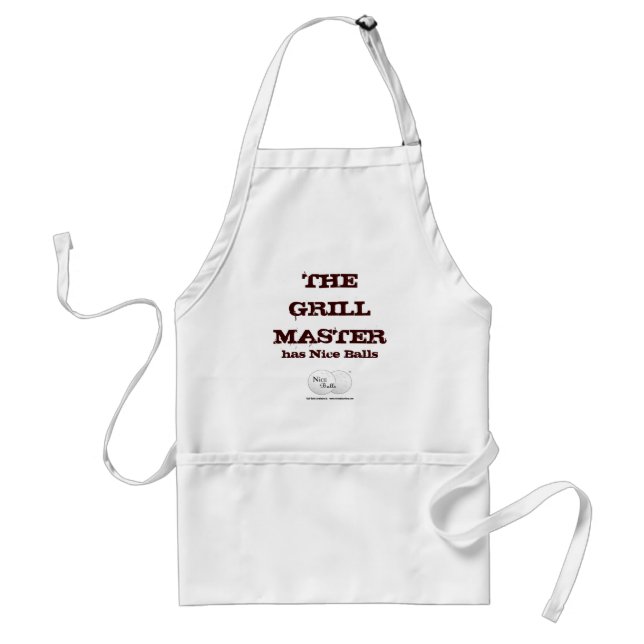 Delantal Grill Master tiene Niza bolas (Frente)