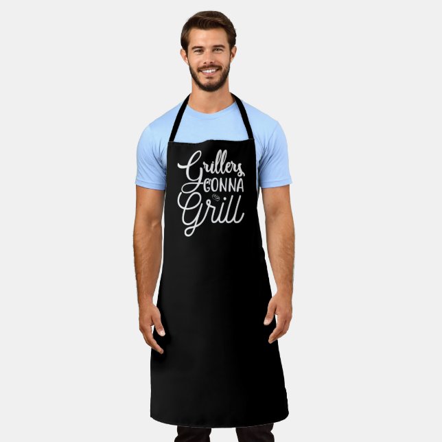 Delantal Grillers Gonna Grill BBQ Gran Apron Negro (Gastado)