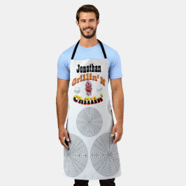 Delantal Grillin' N Chillin' Personalizada Añadir tu propio