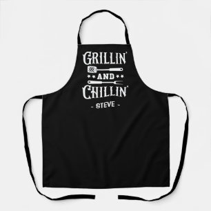 Delantal Grillin y Chillin BBQ Apron