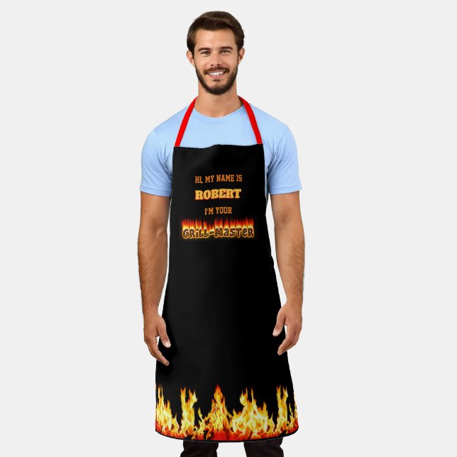 Delantal Grillmaster Apron con su nombre (Gastado)