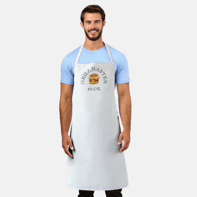 DELANTAL GRILLMASTER HAMBURGER PERSONALIZA APRON (Gastado)