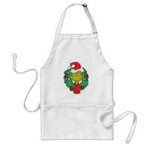 Delantal Grinch Corona de Navidad