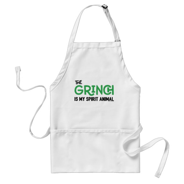 Delantal Grinch es mi Animal Espiritual (Frente)