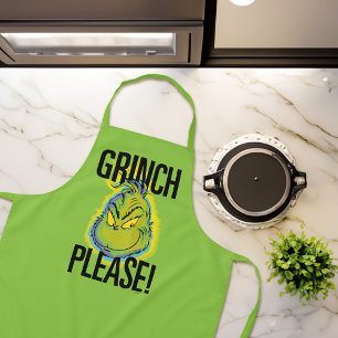 Delantal Grinch Malhumorado   Grinch Divertido Por favor, c