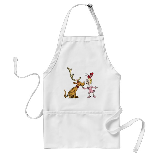 Delantal Grinch | Max y Cindy Lou Who (Frente)