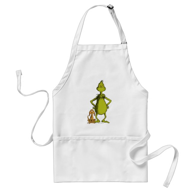 Delantal Grinch | Max y postura de Grinch (Frente)