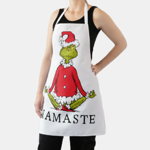 Delantal Grinch Namaste Santa Claus