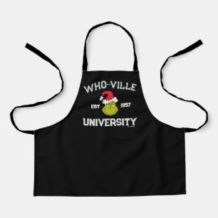 Delantal Grinch   Universidad de Who-ville Establecida en 1