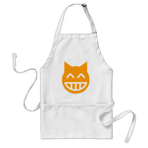Delantal Grinning Emoji Cat
