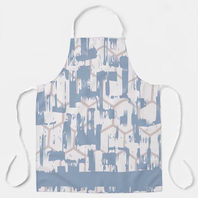 Delantal Gris Azul  (Anverso)