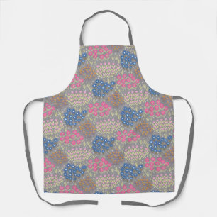 Delantal Gris de cama floral