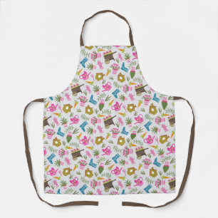 Delantal Gris floral de jardín