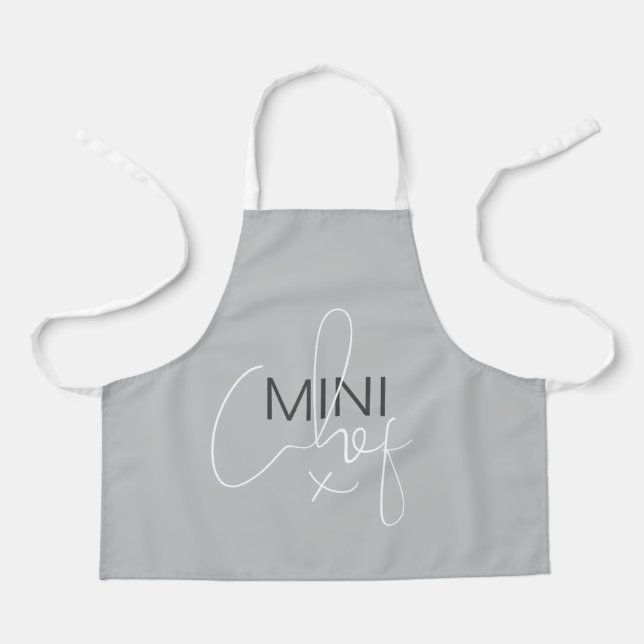 Delantal Gris Mini Chef (Anverso)