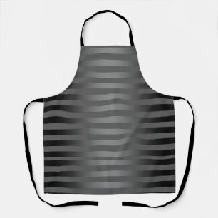 Delantal Gris, rayas, gradiente, rayas grises, simple