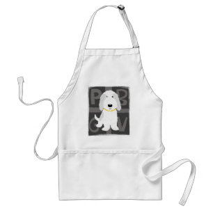 Delantal Gris y Blanco PBGV