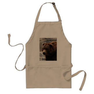 Delantal Grisáceo Bear-011, oso grizzly