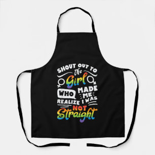 Delantal Grito a la chica camiseta orgullo lésbico LGBT T