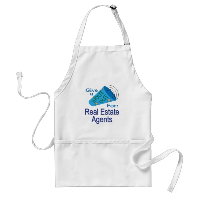 Delantal Gritos a los agentes inmobiliarios (Frente)