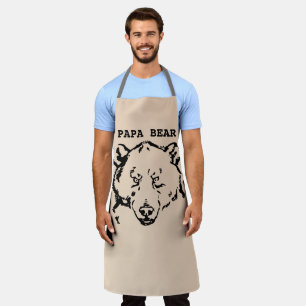 DELANTAL GRIZZLY PAPA BEAR DAD APRON