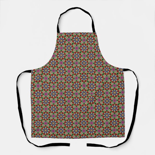 Delantal Groovy Funky Flower Power  (Anverso)