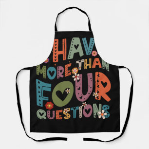 Delantal Groovy Funny Tengo Más De Cuatro Preguntas Passo