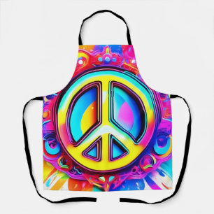 Delantal Groovy Peace Vibes