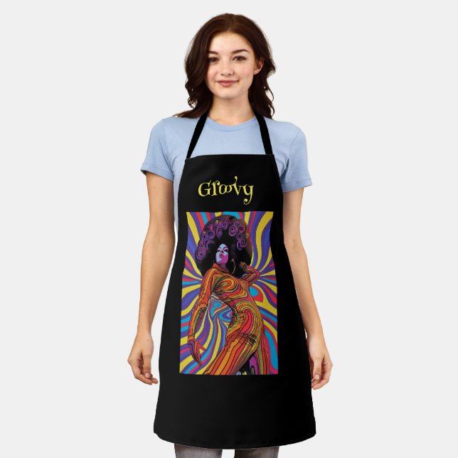 Delantal Groovy Retro Apron (Gastado)
