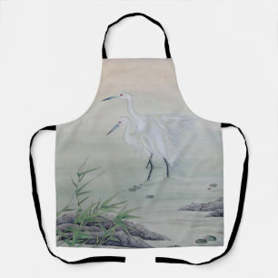 Delantal Grullas en el río chino