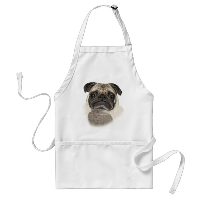 Delantal Grumpy Puggy Gifts (Frente)