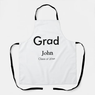 Delantal grupo de graduados agregar nombre congrats fecha a