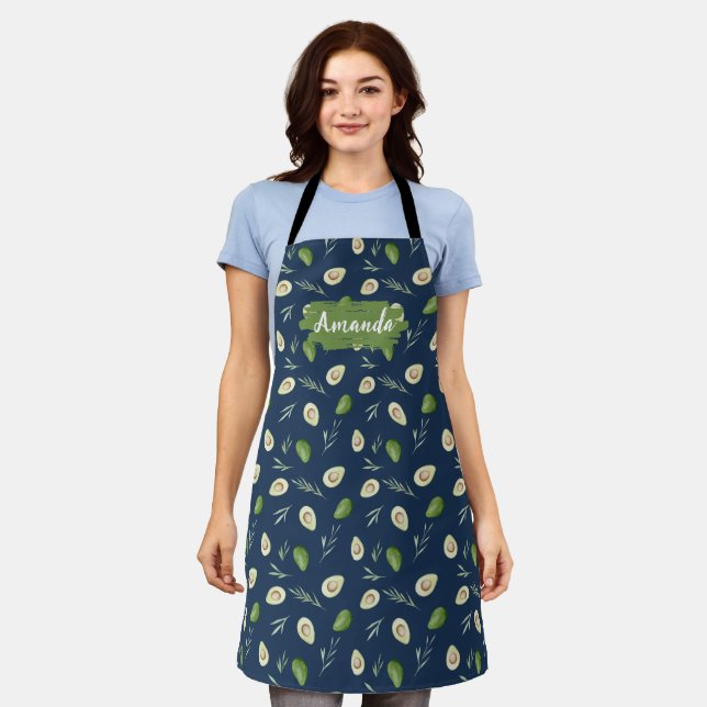 Delantal Guac Apron, Cocina, Hornear, Cocina, Chef Apron (Gastado)