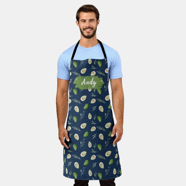 Delantal Guac Apron, Cocina, Hornear, Cocina, Chef Apron (Gastado)