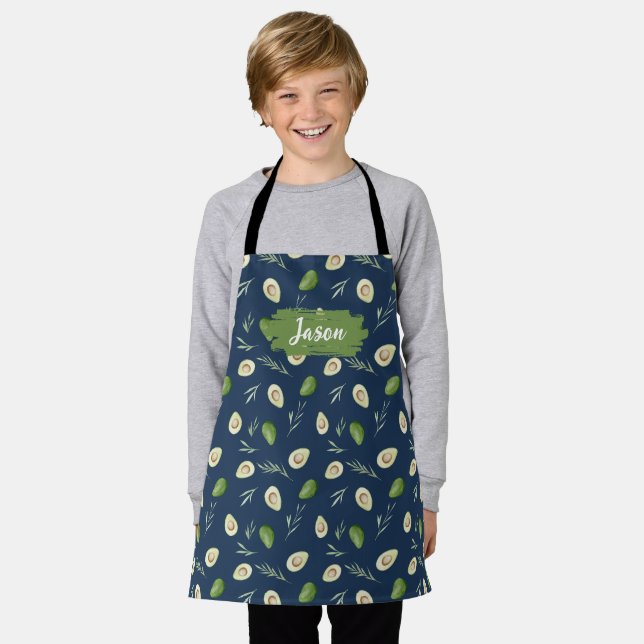 Delantal Guac Kids Personalizado Chef Apron, Cocinando BBQ (Gastado)