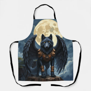 Delantal Guardián de la Luna – El Lobo de Ala Negra
