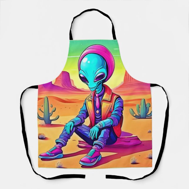 Delantal Guay Alien Desert Chillin (Anverso)