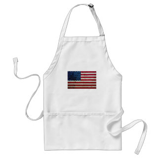 Delantal Guay apenó la madera de la bandera americana