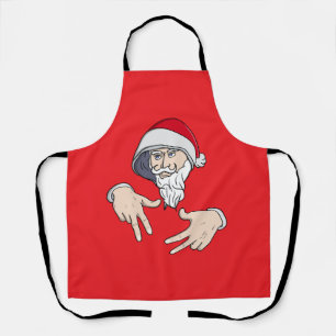 Delantal Guay Gangsta Hip Hop Hand Rap Santa Claus