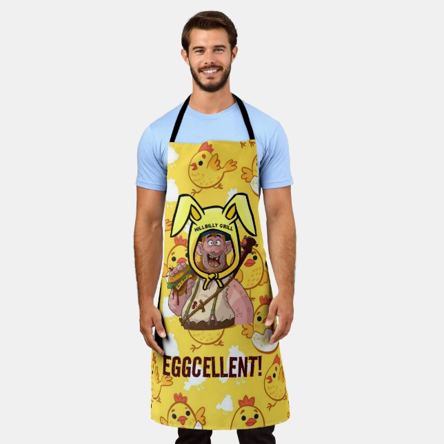 Delantal Guay HillBilly Grill Easter Dinamarca Apron! (Gastado)