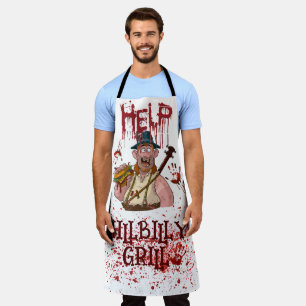 Delantal Guay HillBilly Grill Halloween ¡Apron Dinamarca!