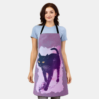 Delantal Guay Kitty Lino Imprimir punto vintage