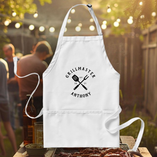 Delantal Guay, Personalizado Rústico Moderno GRILLMASTER (Subido por el creador)