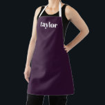 Delantal Guay Purple Modern Minimalista trendy personalizad<br><div class="desc">El Guay Purple Modern Minimalista Trendy Personalized Apron es una excelente opción para un regalo personalizado, especialmente para mujeres que disfrutan de pasar el tiempo en la cocina. Este delantal personalizado está diseñado específicamente para las madres, lo que lo convierte en una elección ideal para un regalo único por el...</div>