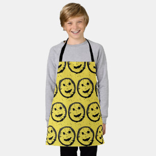 Delantal Guay Seted Happy Sonriente patrón de cara amarillo