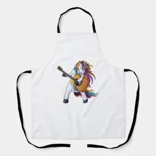 Delantal Guay Unicornio tocando guitarra _ Gracioso animal 