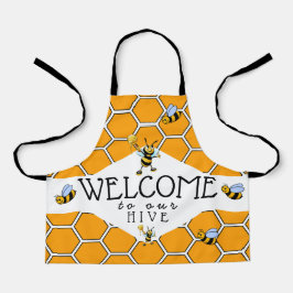 Delantal Guay Y Excelente Bienvenida A Nuestro Bee Hive