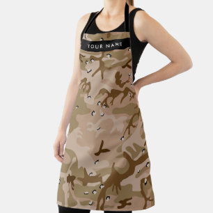 Delantal Guijarros de camuflaje del desierto, su nombre, Pe