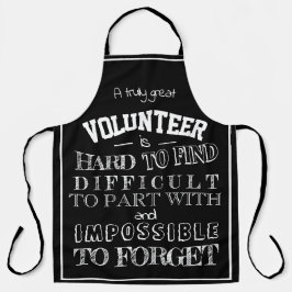 Delantal Guión de regalo de agradecimiento a los voluntario