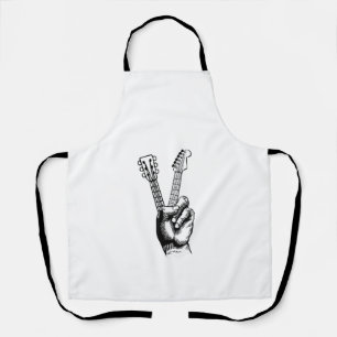 Delantal Guitar Lover Say Hi Guitar Gift