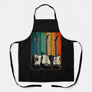 Delantal Guitarista Guitarista Retro Electric Guitarist Mu